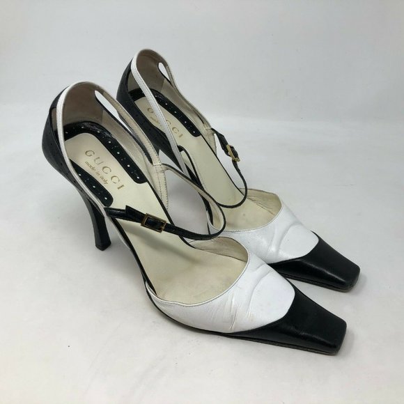 gucci boots black and white